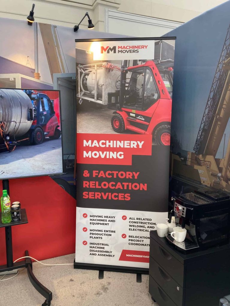 stánek machinery movers na mezinárodním strojírenském veletrhu v brně 2021